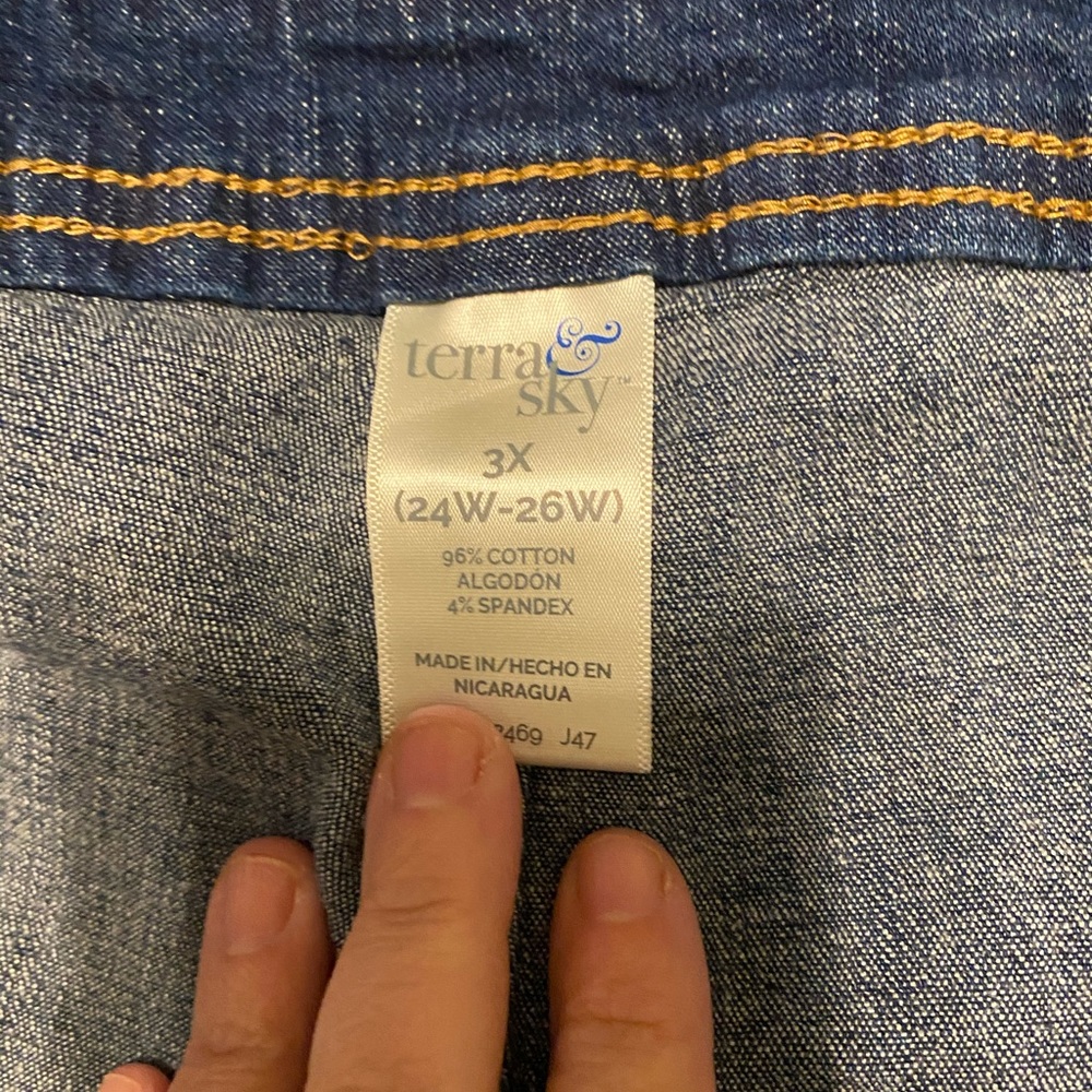 Terra & Sky denim shorts size 3X
